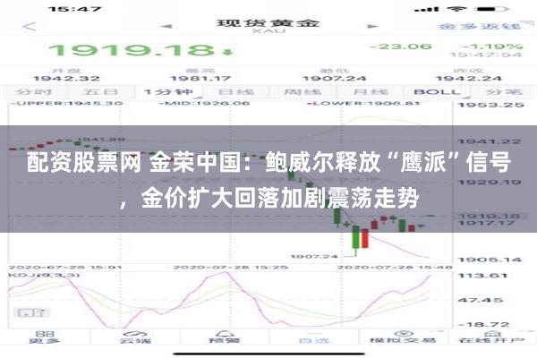 配资股票网 金荣中国：鲍威尔释放“鹰派”信号，金价扩大回落加剧震荡走势