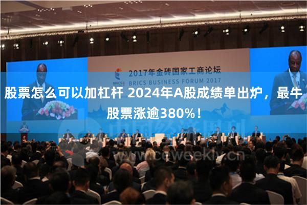 股票怎么可以加杠杆 2024年A股成绩单出炉，最牛股票涨逾380%！