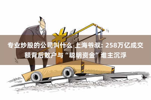 专业炒股的公司叫什么 上海爷叔: 258万亿成交额背后散户与“聪明资金”谁主沉浮